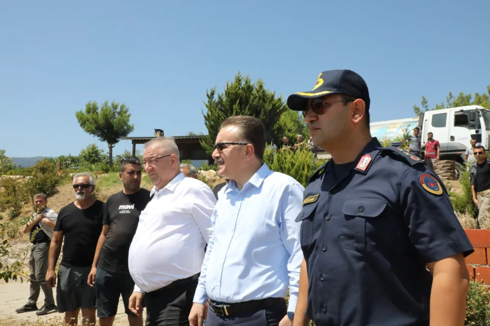 Edremit Çamlıbel’de çıkan yangın kontrol altına alındı