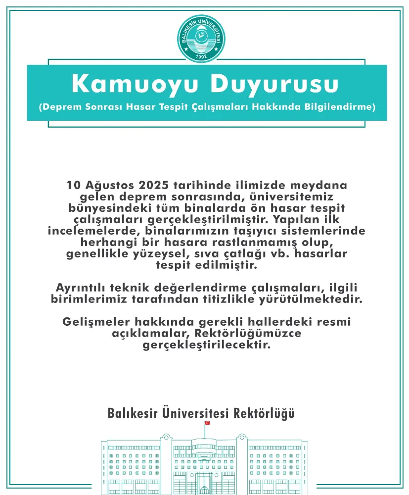 Kamuoyu Duyurusu