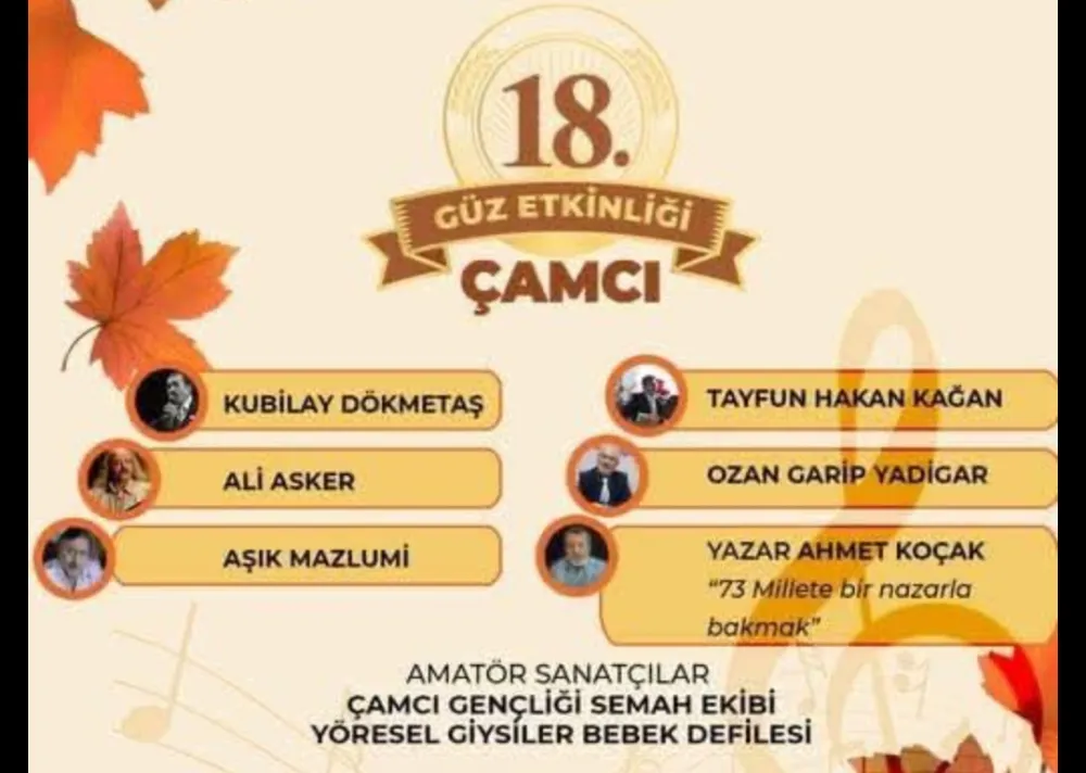 18. Çamcı Köyü Güz Etkinliği Başlıyor!