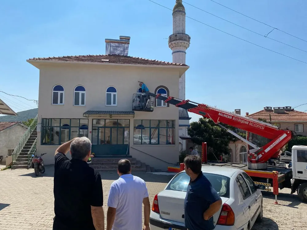 Balya Belediye Başkanı Orhan Gaga saha ziyaretinde