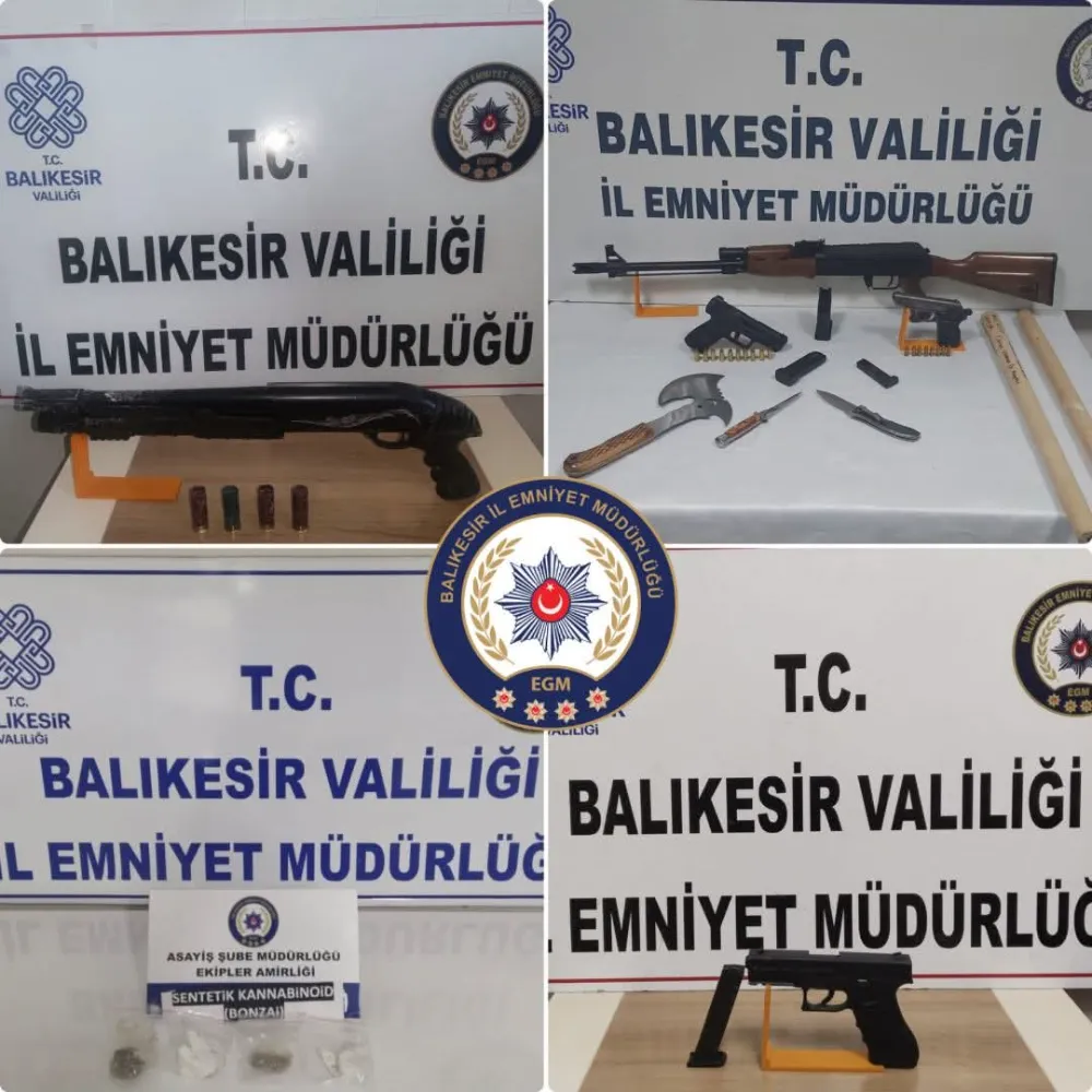 BALIKESİR’DE 77 ARANAN ŞAHIS YAKALANDI