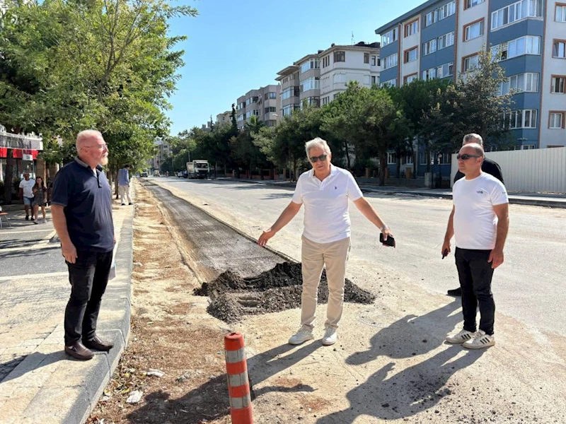 MEHMETÇİK CADDESİNDE YENİ ASFALT SERİMİNE BAŞLADIK