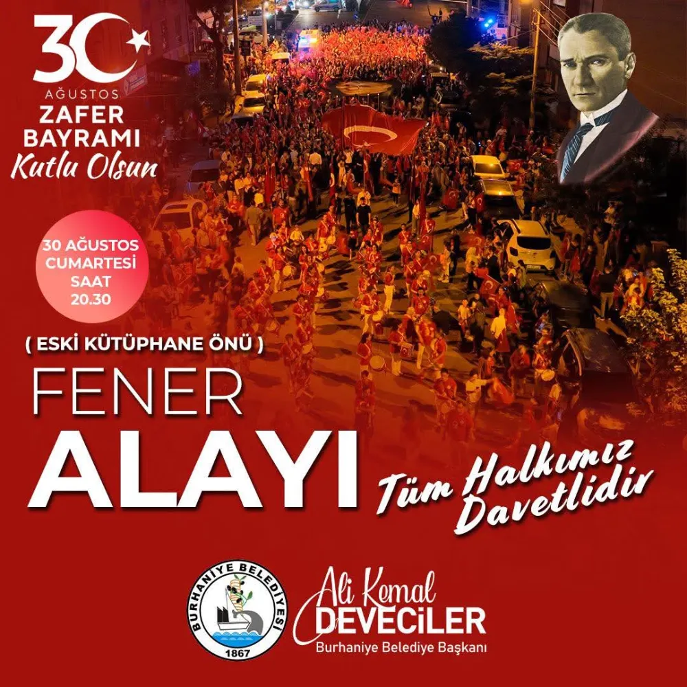 BURHANİYE’DE 30 AĞUSTOS ZAFER BAYRAMI COŞKUYLA KUTLANACAK