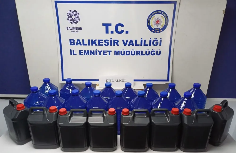 AYVALIK POLİSİNDEN ALKOL OPERASYONU 