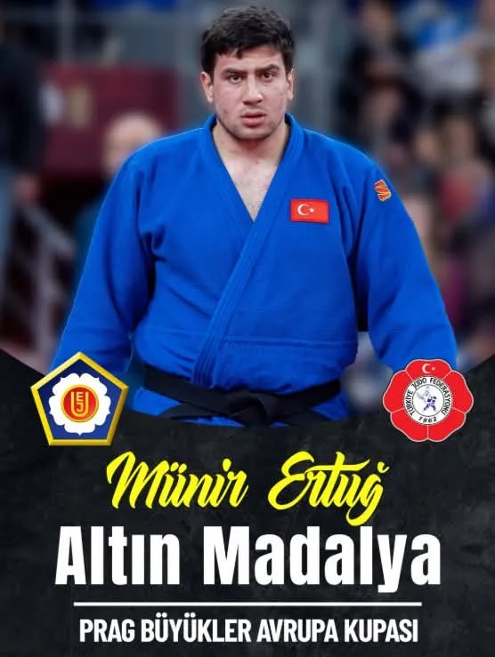 BAÜN’lü Milli Judocumuz Münir Ertuğ, Avrupa Şampiyonu Oldu
