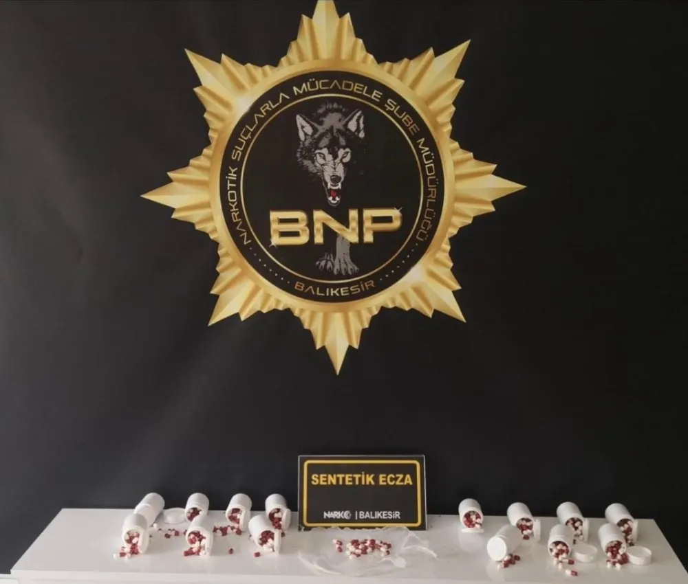 Balıkesir Narkotik 770 adet hap ele geçirdi
